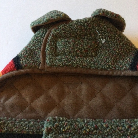 PENDLETON CAROLINA PET CO. YAKIMA CAMP DOG JACKET GREEN MULTI STRIPE MEDIUM NEW - Picture 10 of 16